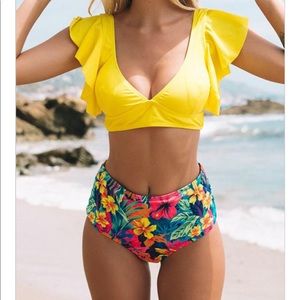 Ruffle High Waist Bikini (new)